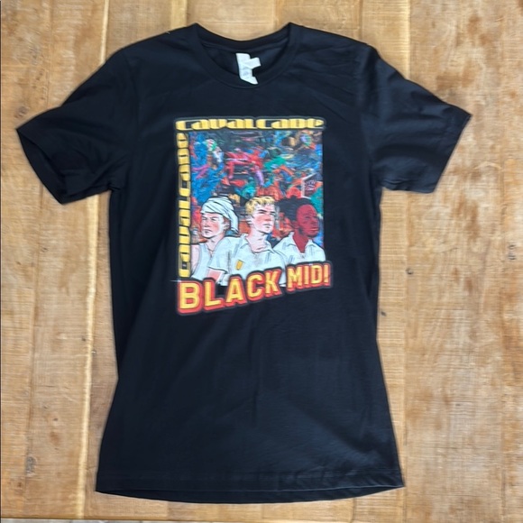 Bella Canvas Black Short Sleeve Tee with Retro Graphic NWOT - Picture 1 of 3